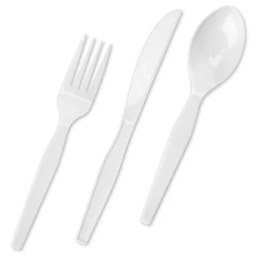 Cutlery Kit Plastic Plus 4pc Wrapped (F/K/S/N) - Carton